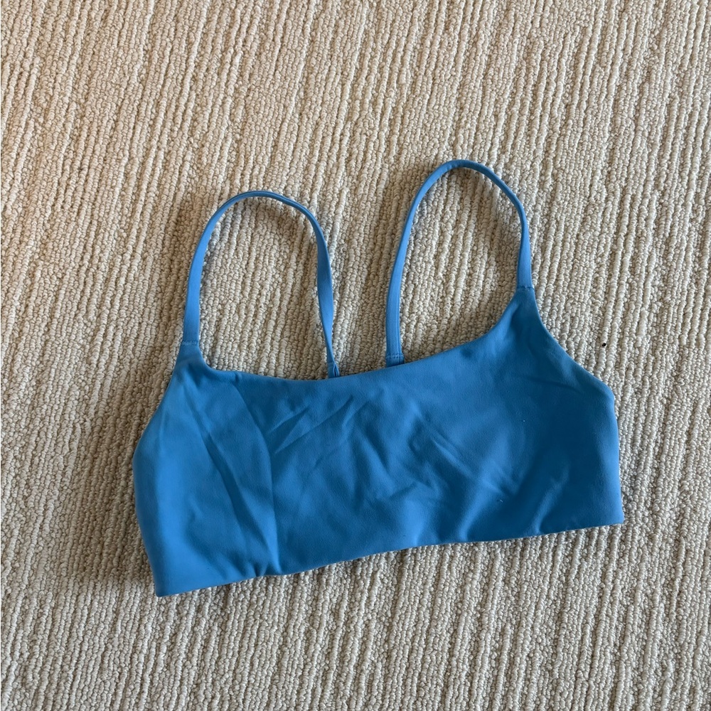 lululemon aero Blue Strappy sports bra